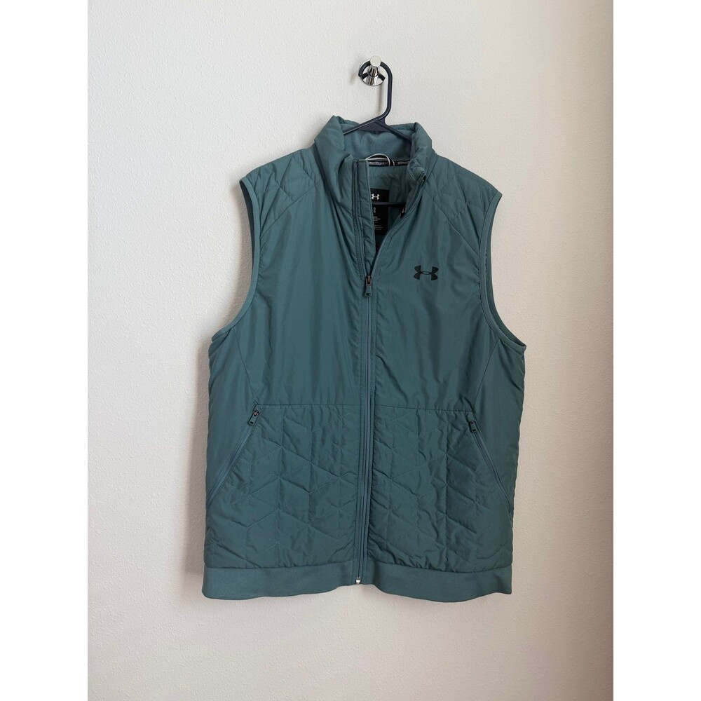 Under Armour Cold Gear Reactor Vest Men’s Size Large Loose Fit in Dusty Blue